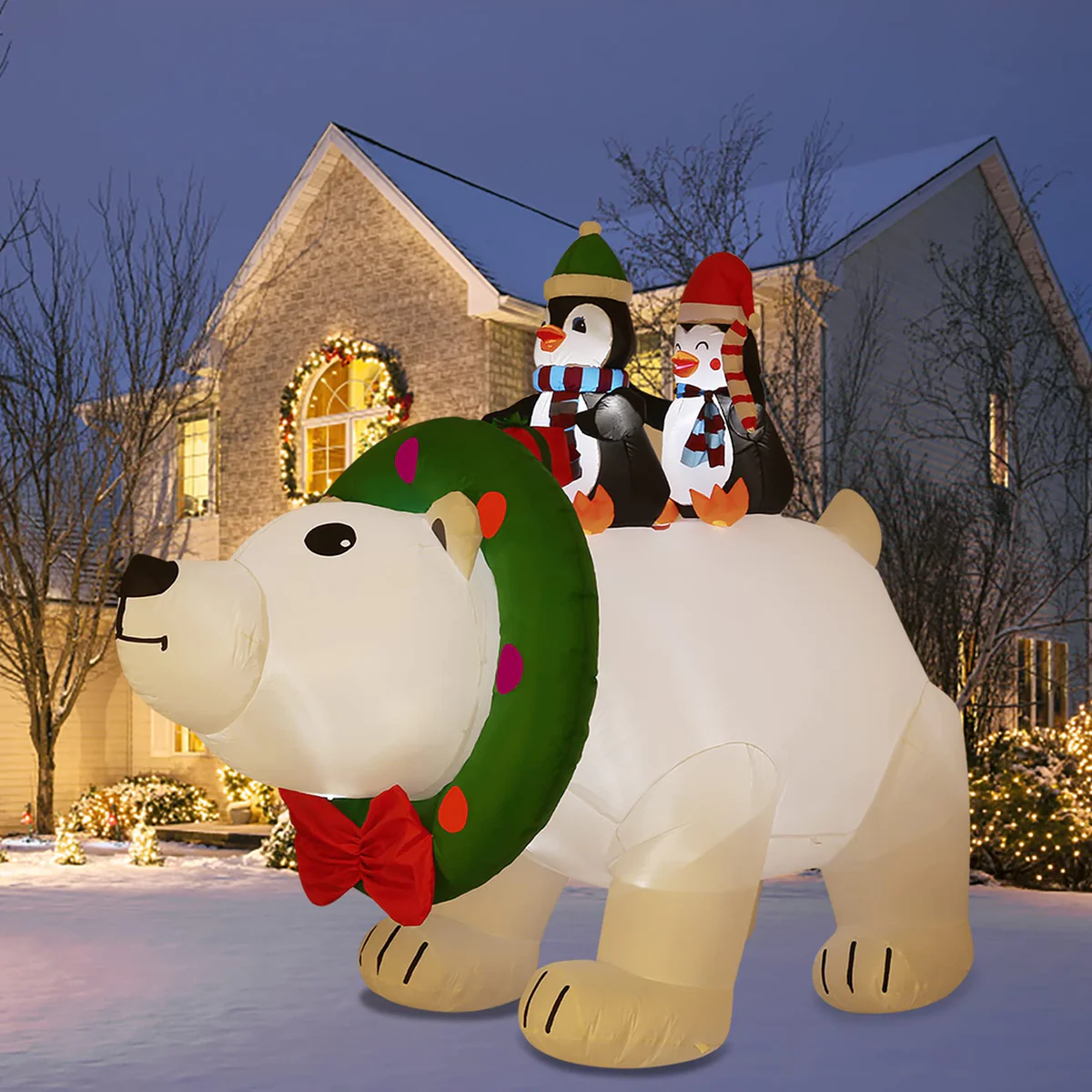 HYRIXDIRECT Inflatable Polar Bear