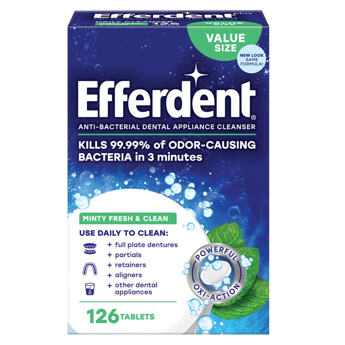 Efferdent Retainer and Denture Cleanser Tablets