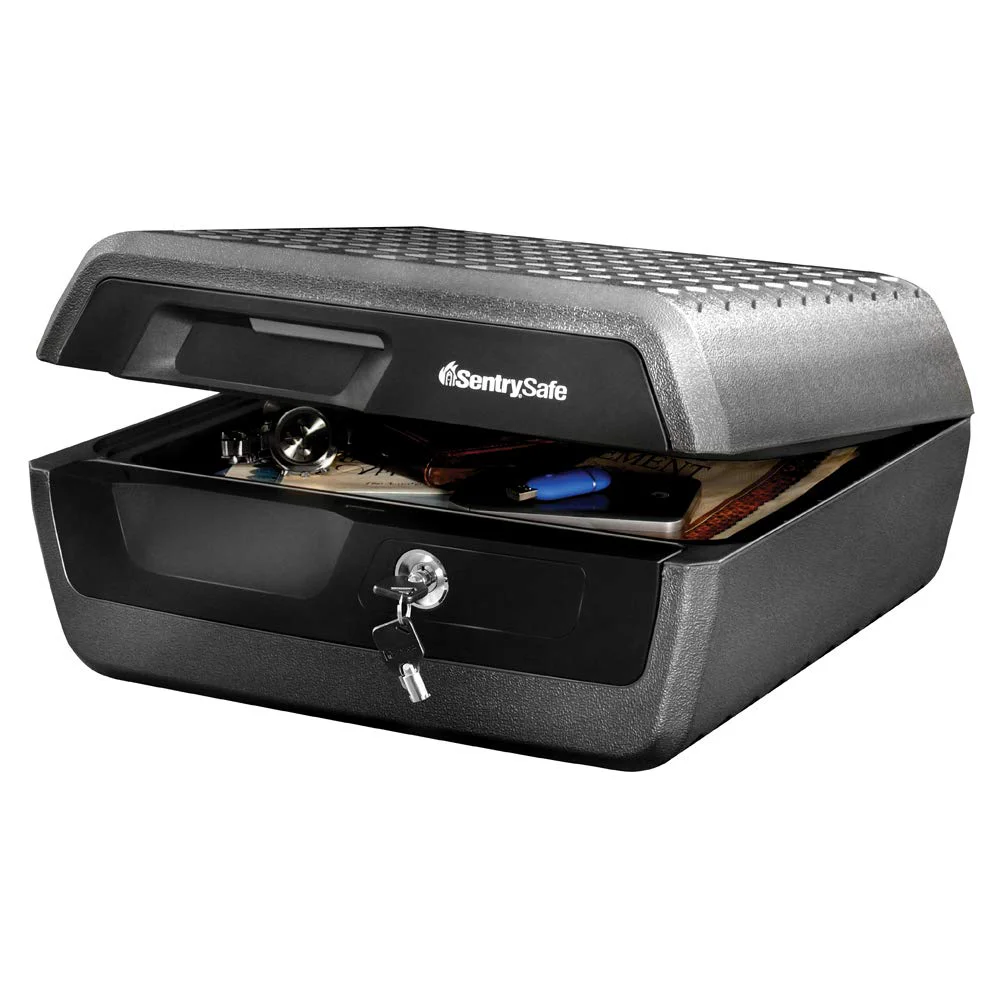 SentrySafe Fireproof Box and Waterproof Box with Key Lock