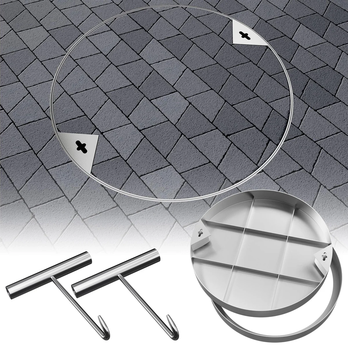 28 inch Stainless Steel Invisible Manhole Cover