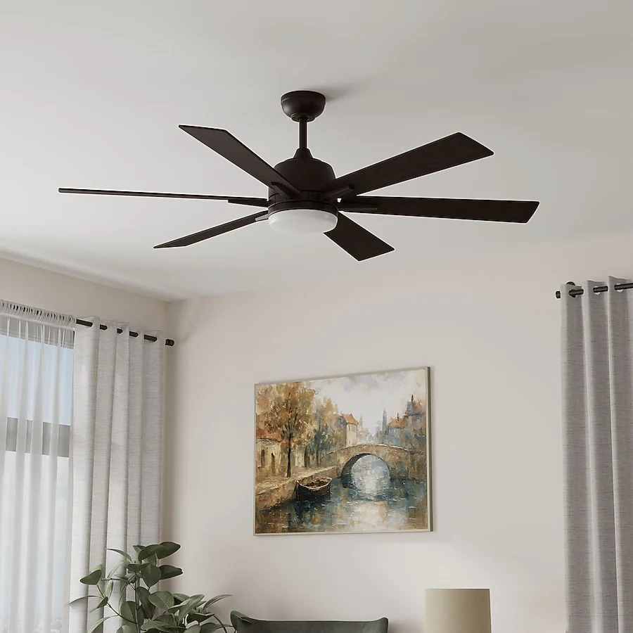 Harbor Breeze Cartersville 60-inch LED Indoor/Outdoor Ceiling Fan with  Remote, image size:900x900