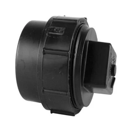 (QTY 10) Charlotte Pipe Black ABS Adapter Fitting for Sanitary Drain