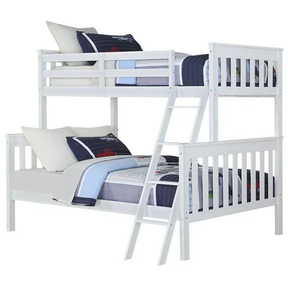 Angel Line Hudson Twin over Full Bunk Bed, White