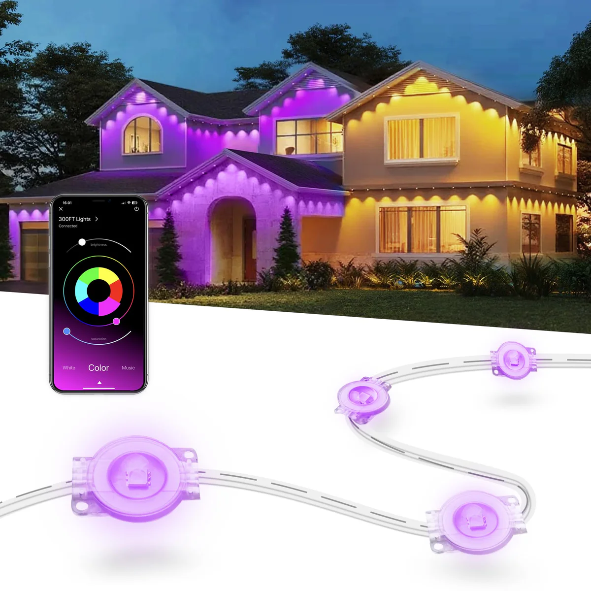 Nexillumi Smart RGBIC LED Strip Lights