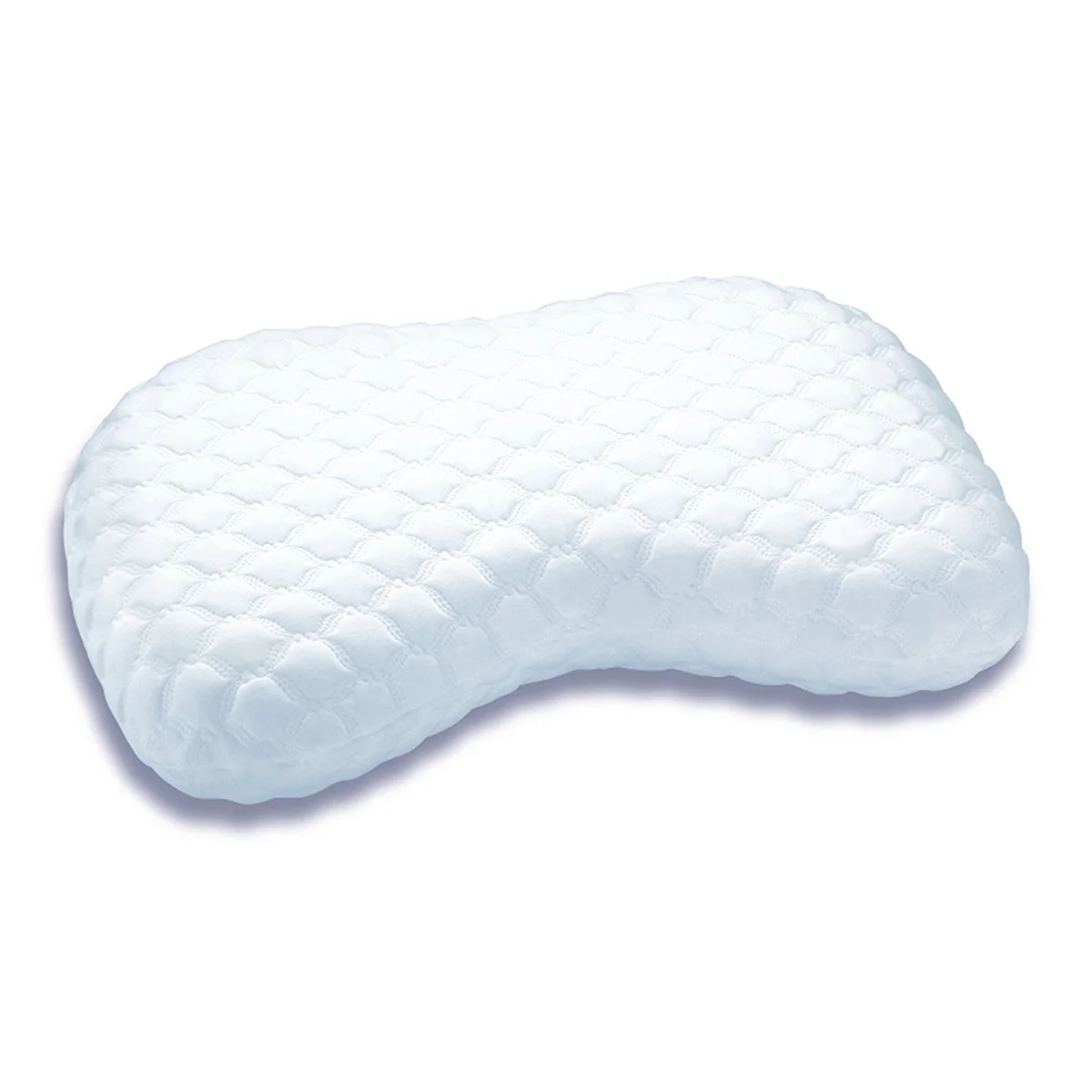 Sleep Innovations Versacurve Multi-Position Gel Memory Foam Pillow with Quilted Cover, Made in The U