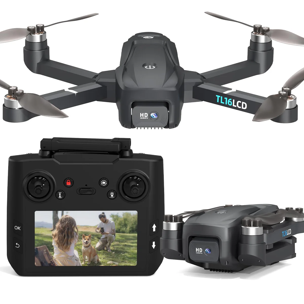 Tolatoyus TL-16 4K GPS Drone with LCD Screen