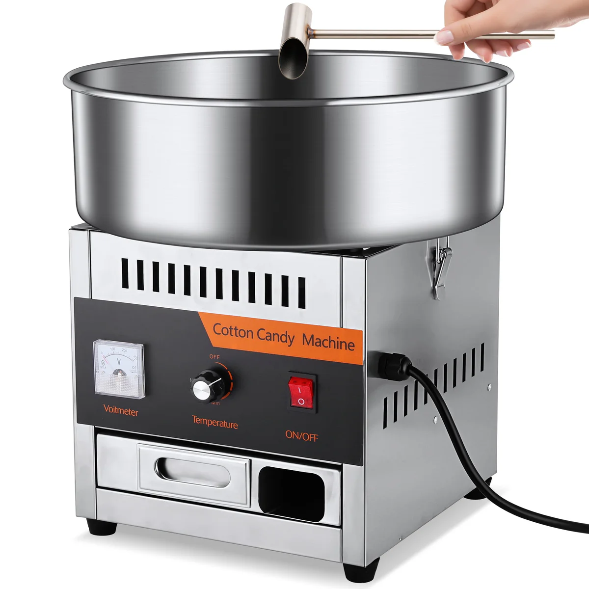 HUSGW Electric Commercial Cotton Candy Machine