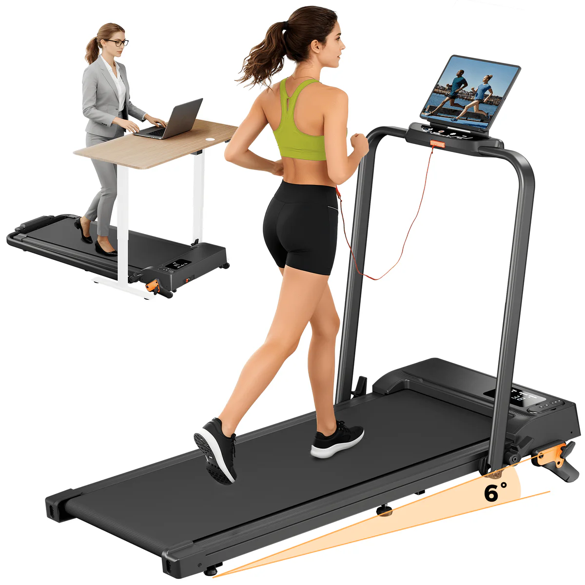 Lifesmart Folding Treadmill with Incline