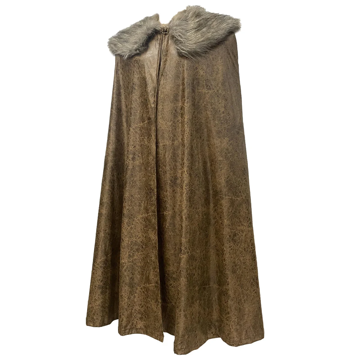 Medieval Fur Collar Cape Viking Shawl
