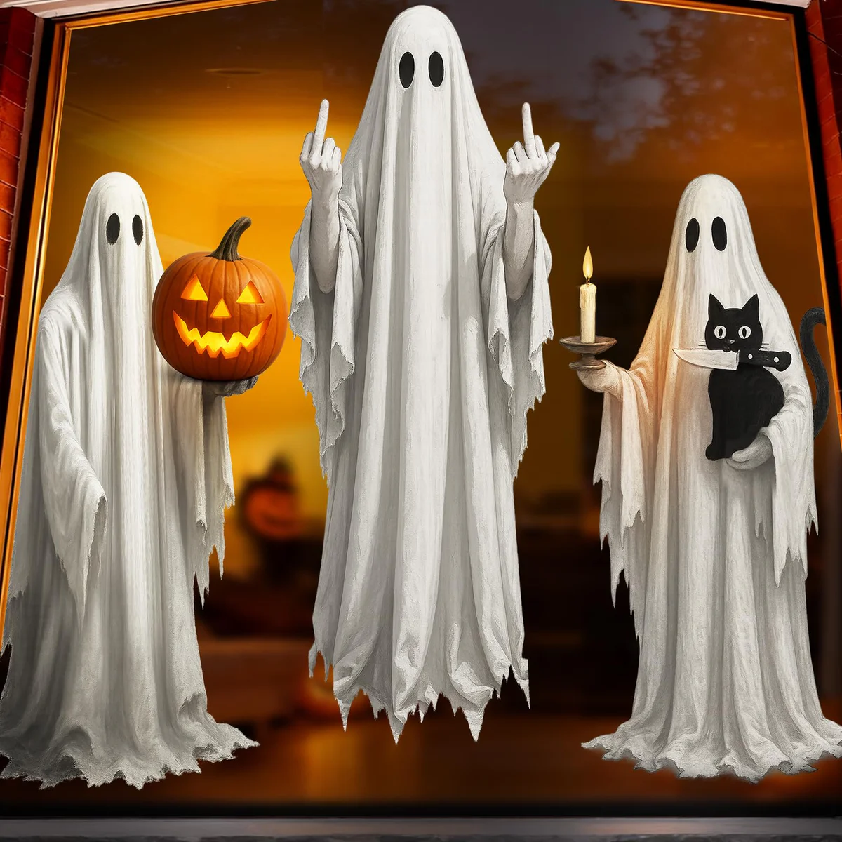 YmBest Halloween Window Clings