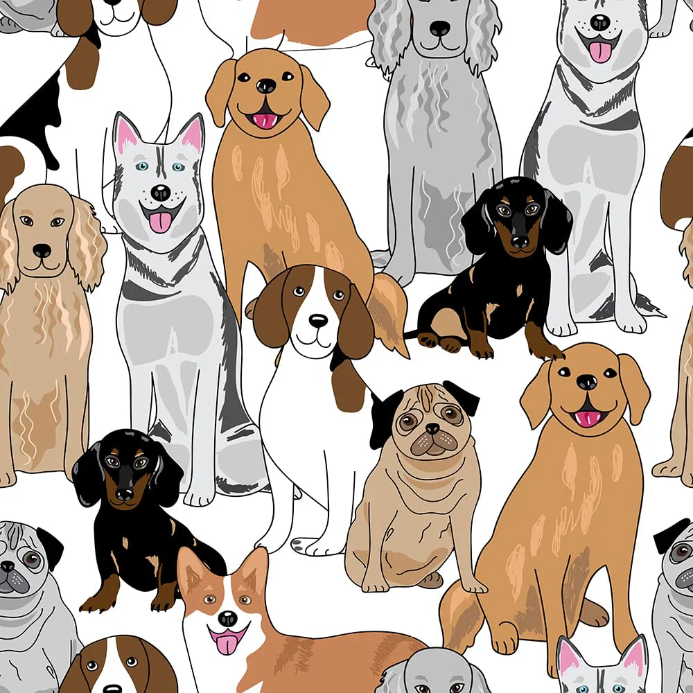 WalRiddle Animals Abstract Art Peel and Stick Wallpaper