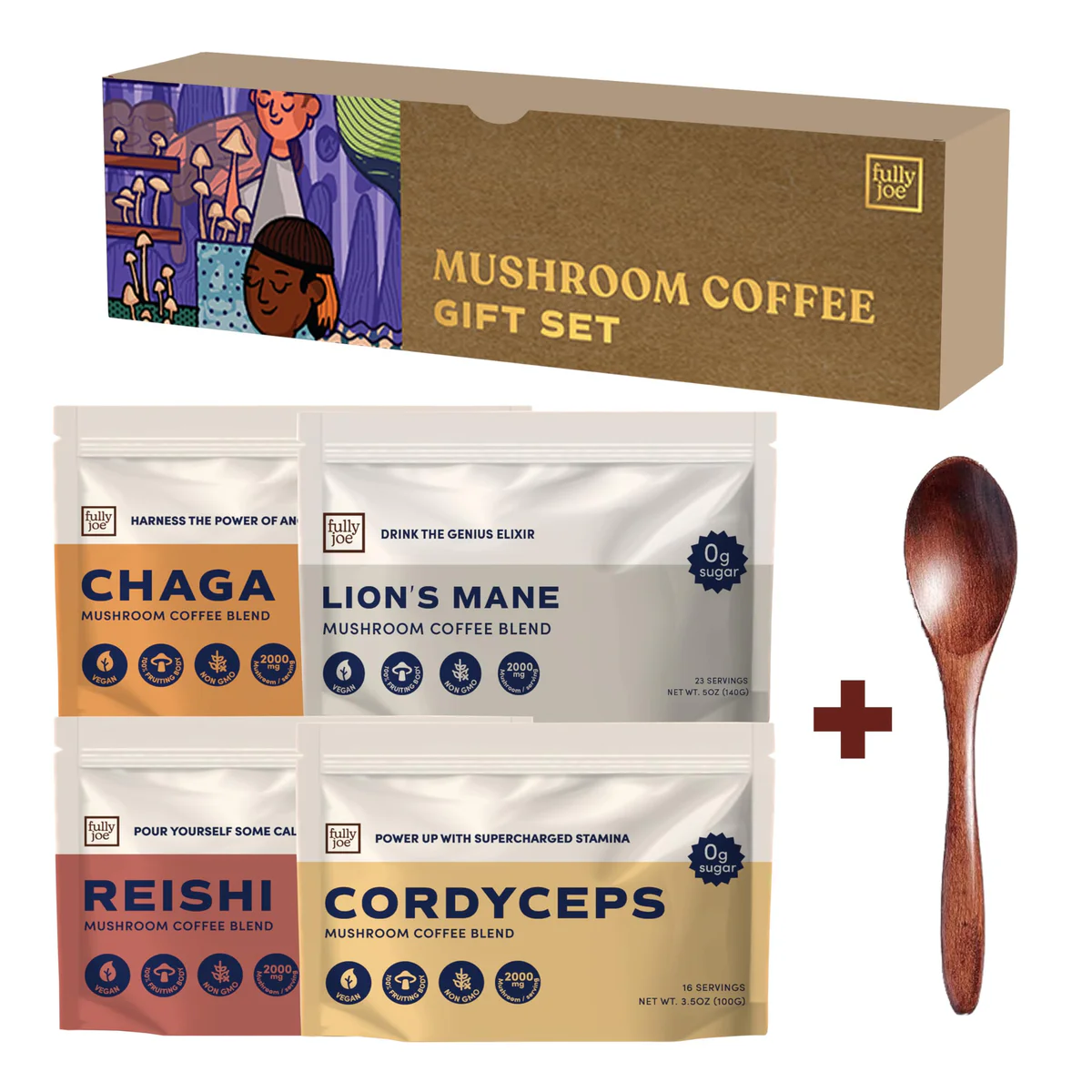 FULLY NUTRITION Mushroom Coffee Gift Set