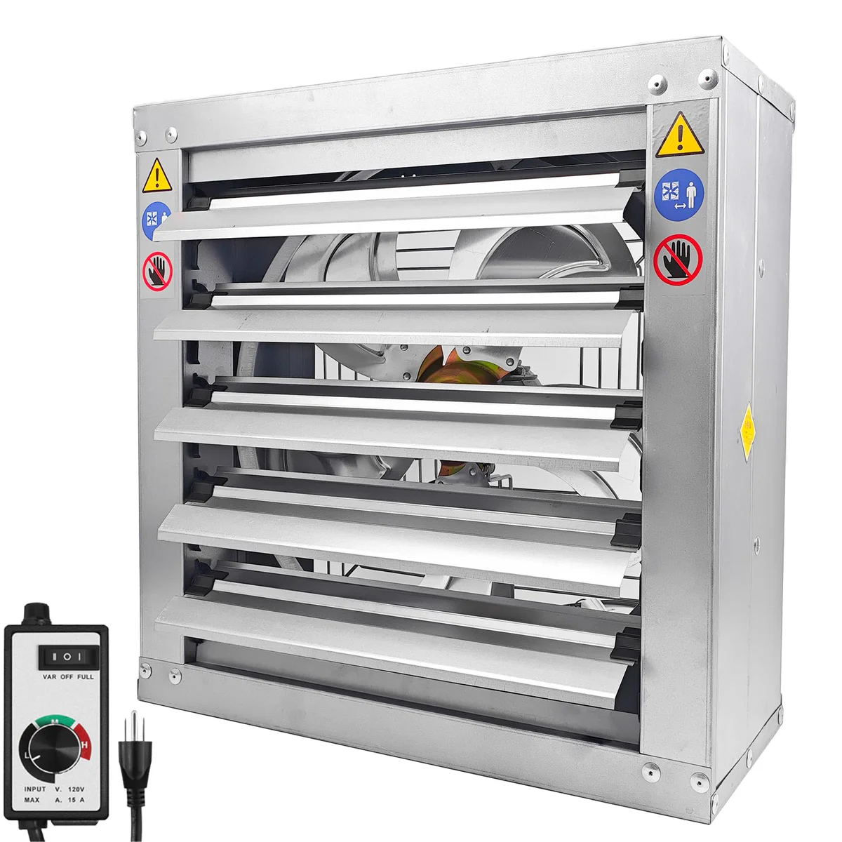 GRELWT 24-in Wall Mounted Exhaust Fan with Automatic Shutter