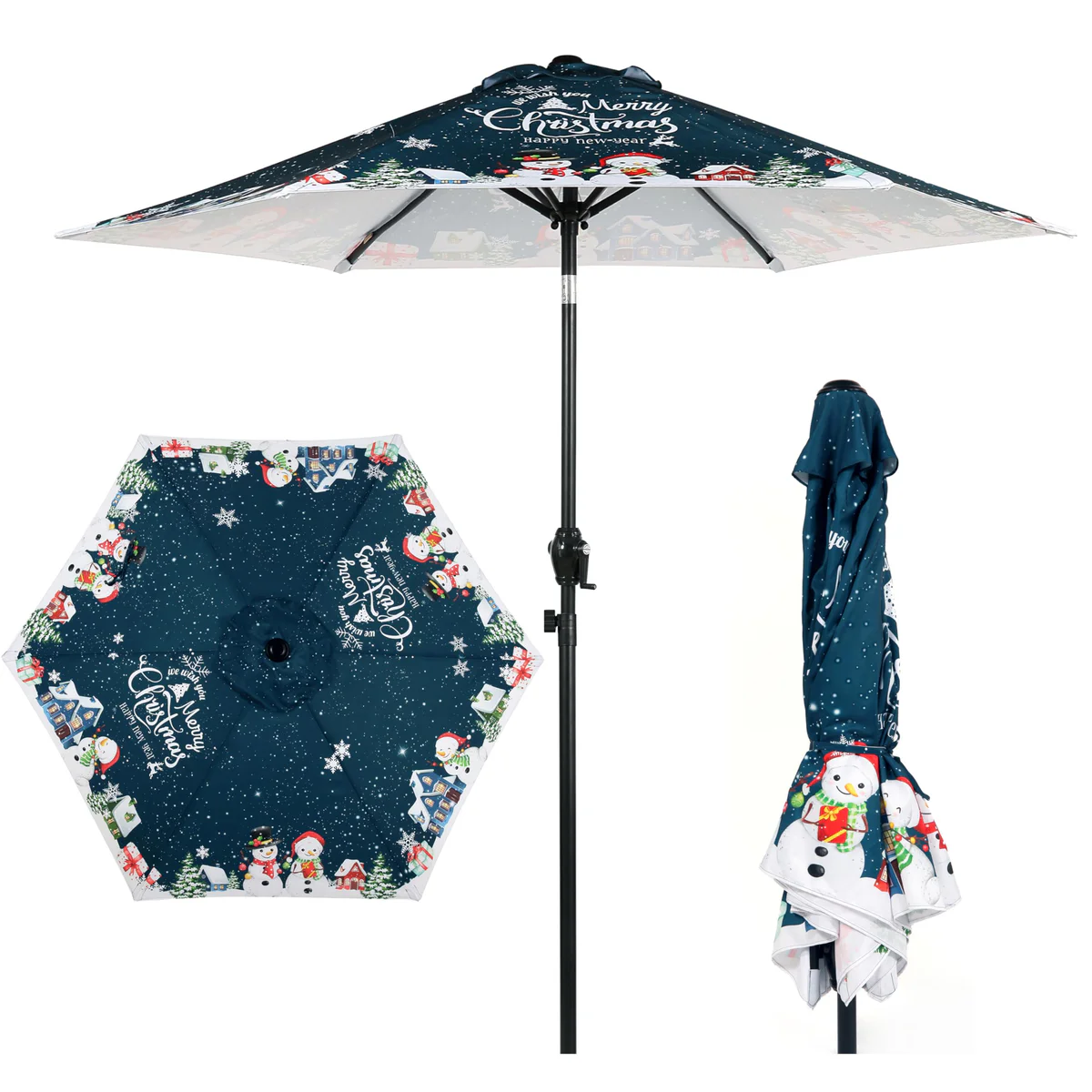 Seazul Christmas Theme Patio Umbrella