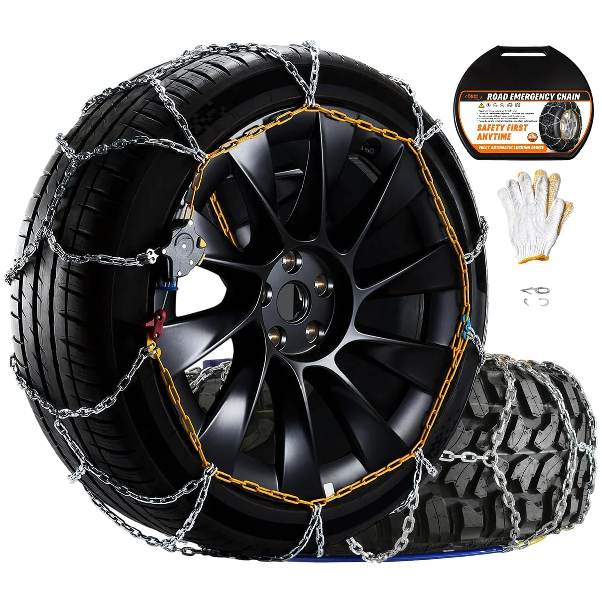 DEDC Emergency Traction Tire Chains for SUV Truck