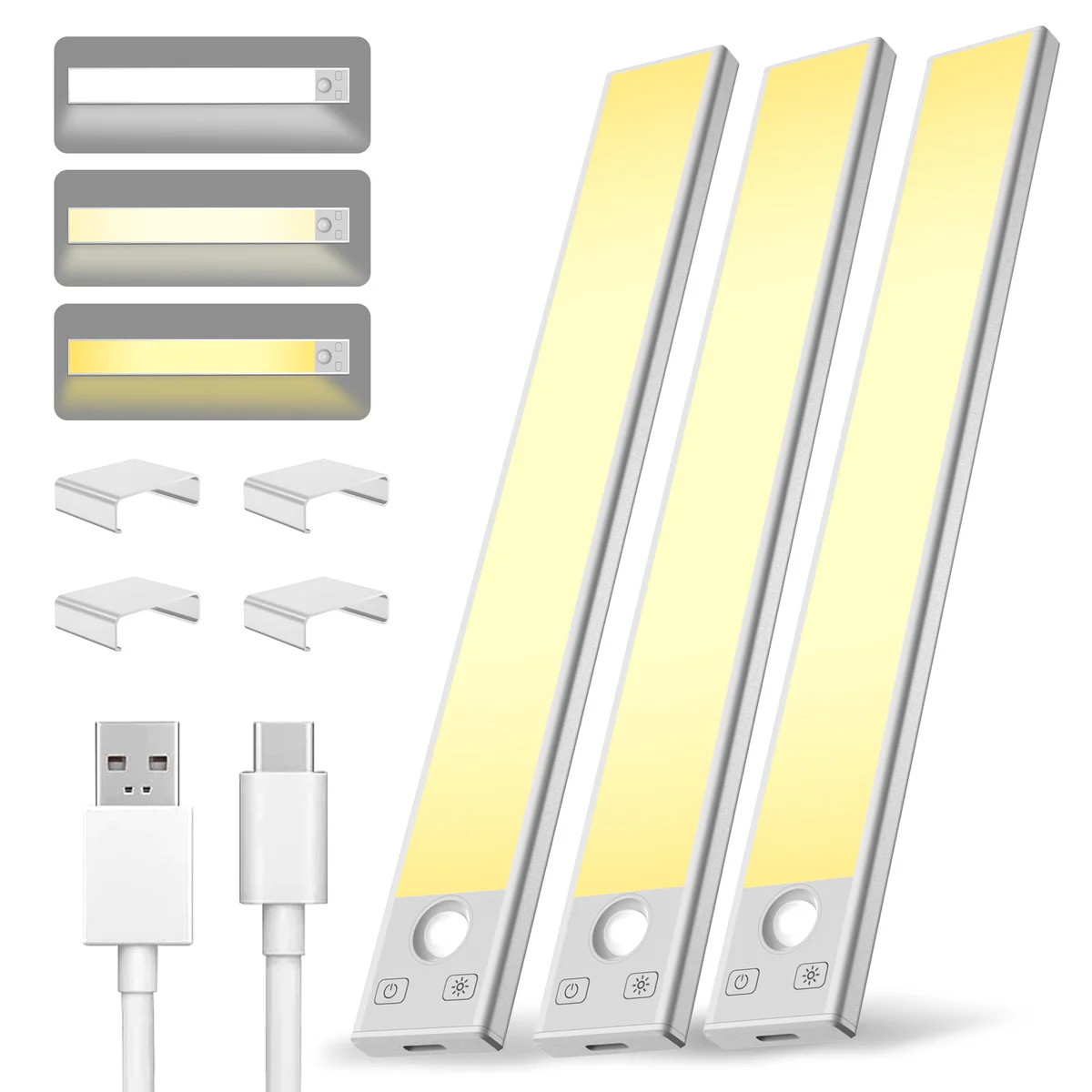 BojiaLighting Rechargeable Under Cabinet LED Light Bar