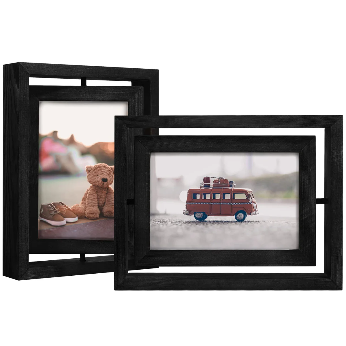 Egofine Rotating Floating Picture Frame 2-Pack