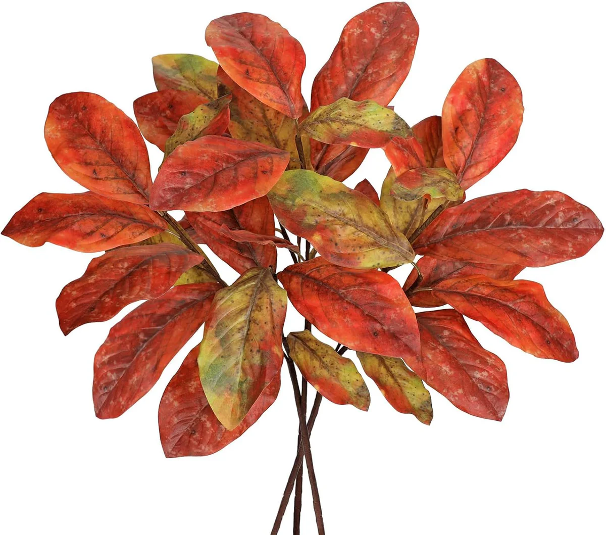 Artificial Magnolia Fall Foliage Stem