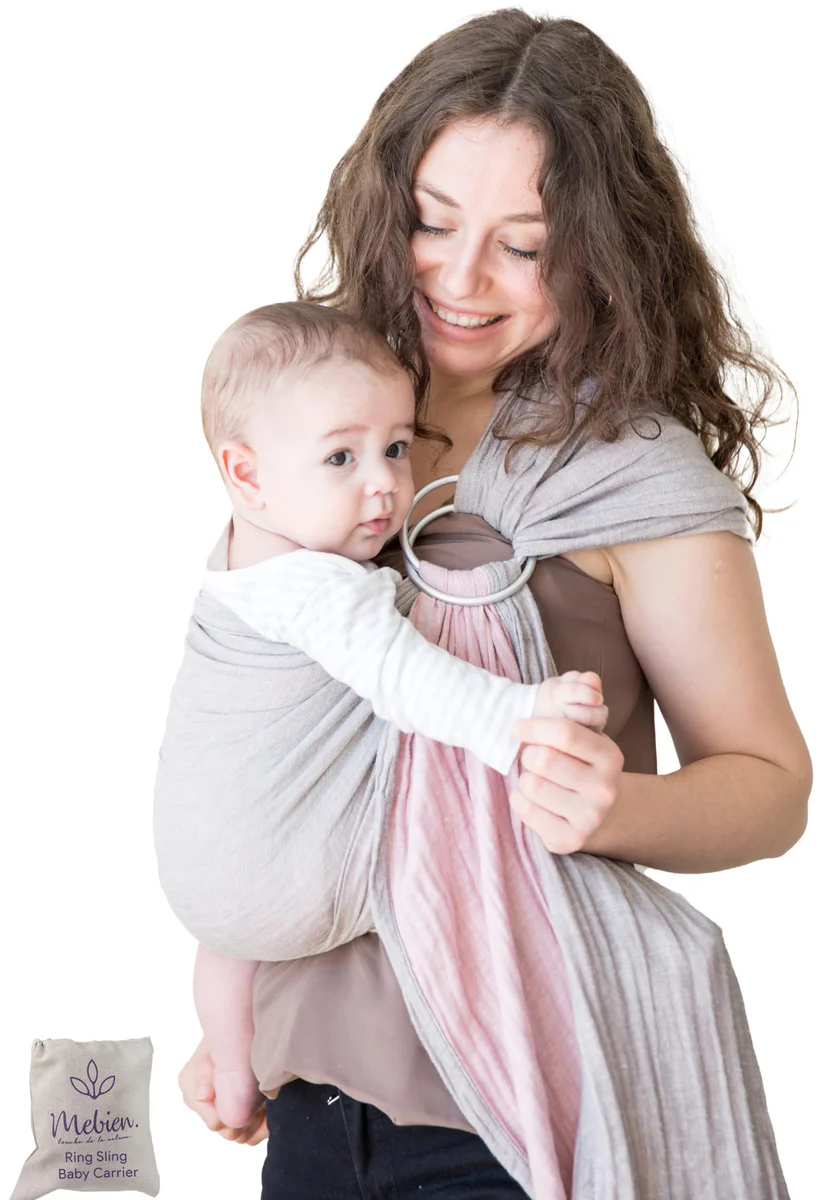 Mebien Cotton Muslin Ring Sling Baby Carrier