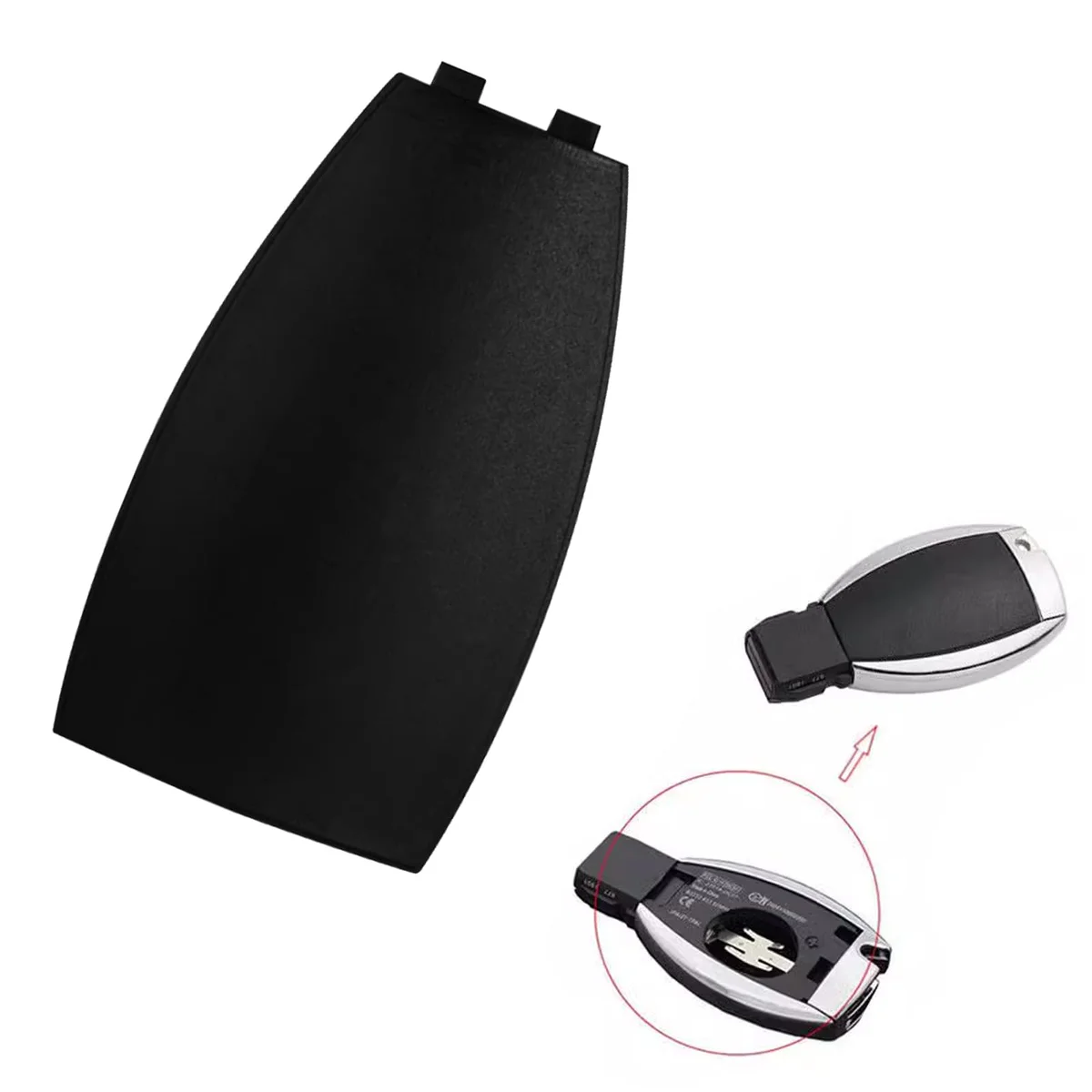 qboonpt Car Key Fob Back Cover Replacement for Mercedes Benz