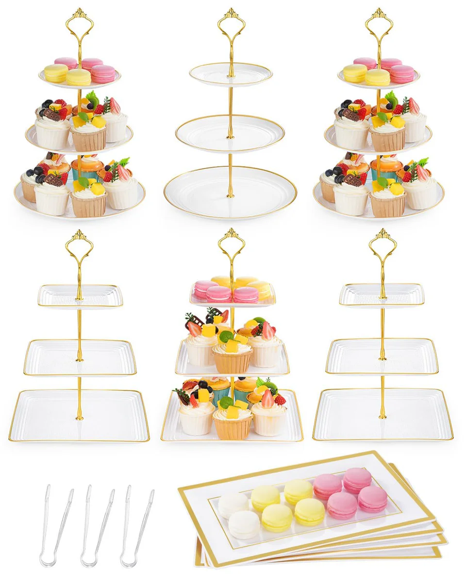 Lzerking Tiered Dessert Cupcake Stand Display Set
