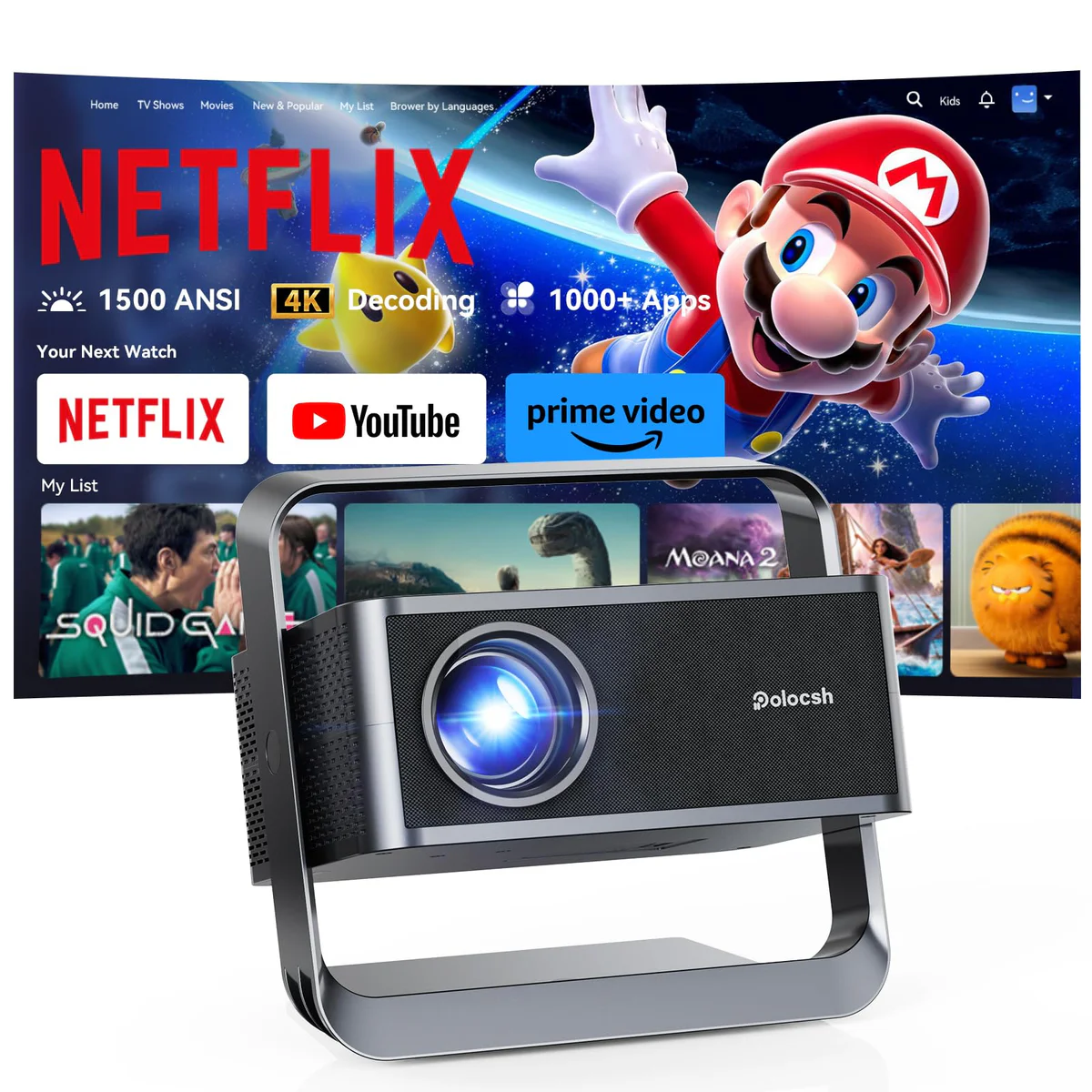 Polocsh Mini Portable Projector