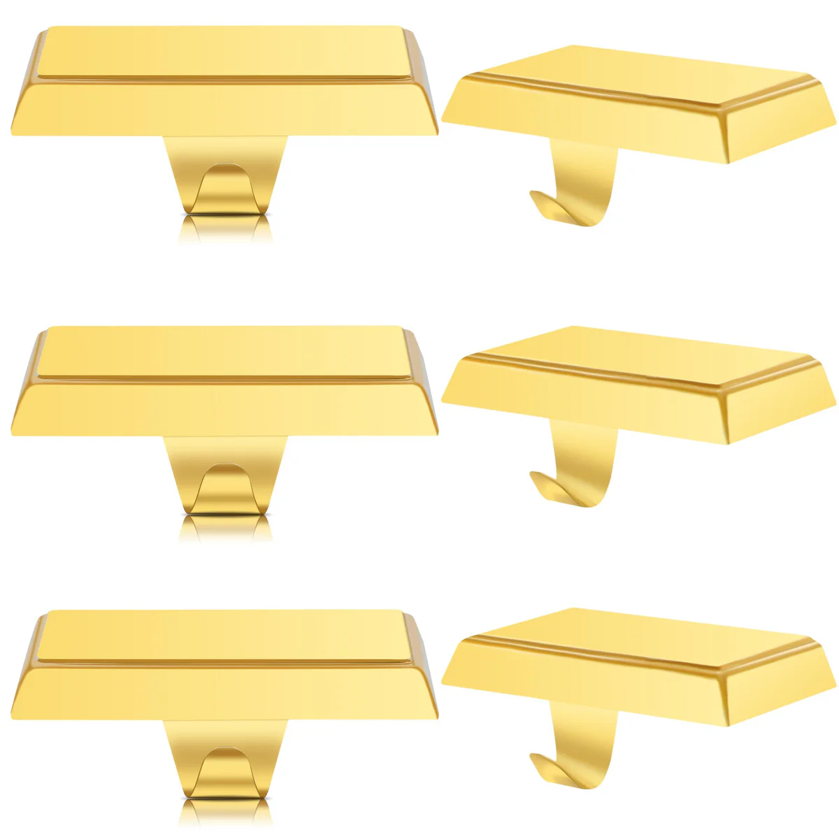 OCTERIC Stocking Holders Metal Mantel Hooks Christmas Decoration 4-Pack