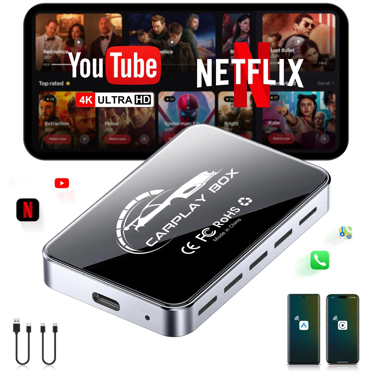 FAIMEE Wireless CarPlay Android Auto Adapter