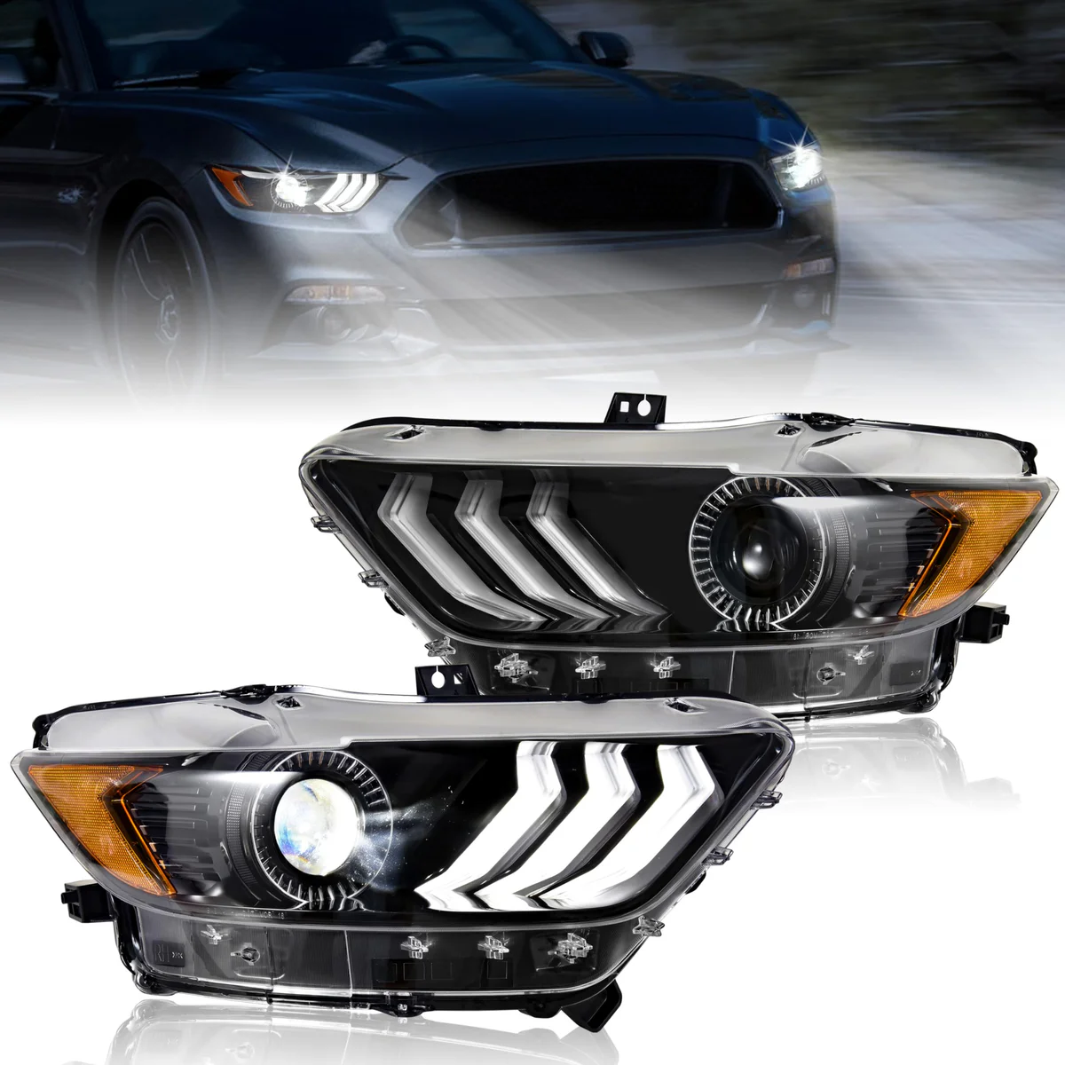 KEWISAUTO Headlight Assembly Replacement 