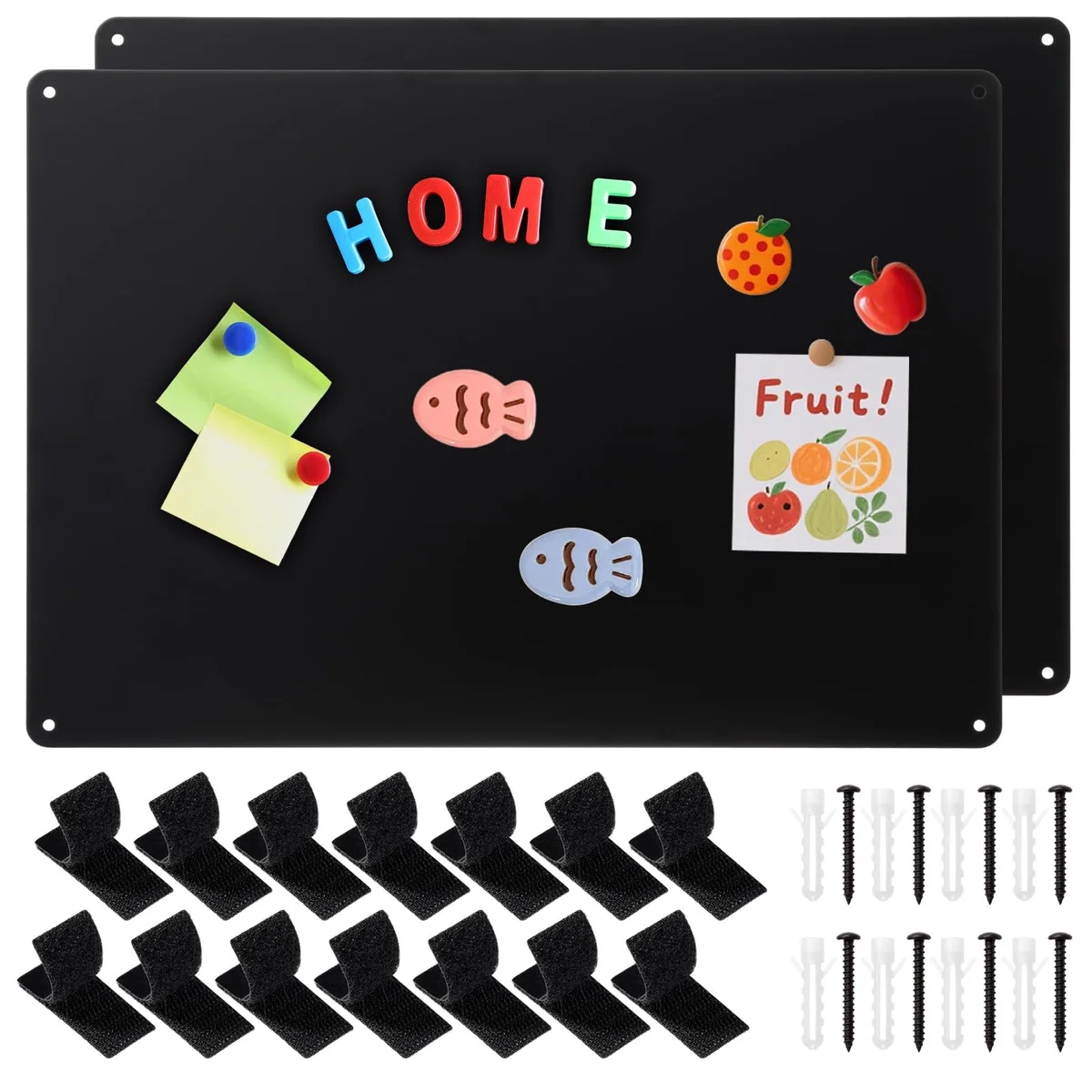 Thboxes 2-Pack Magnetic Bulletin Board