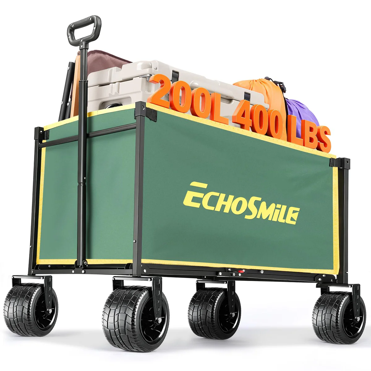 EchoSmile Collapsible Utility Wagon Cart All-Terrain