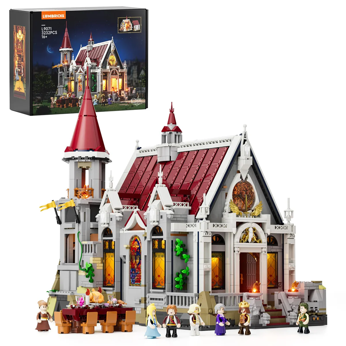 Lumibricks Medieval Castle Building Bricks Set