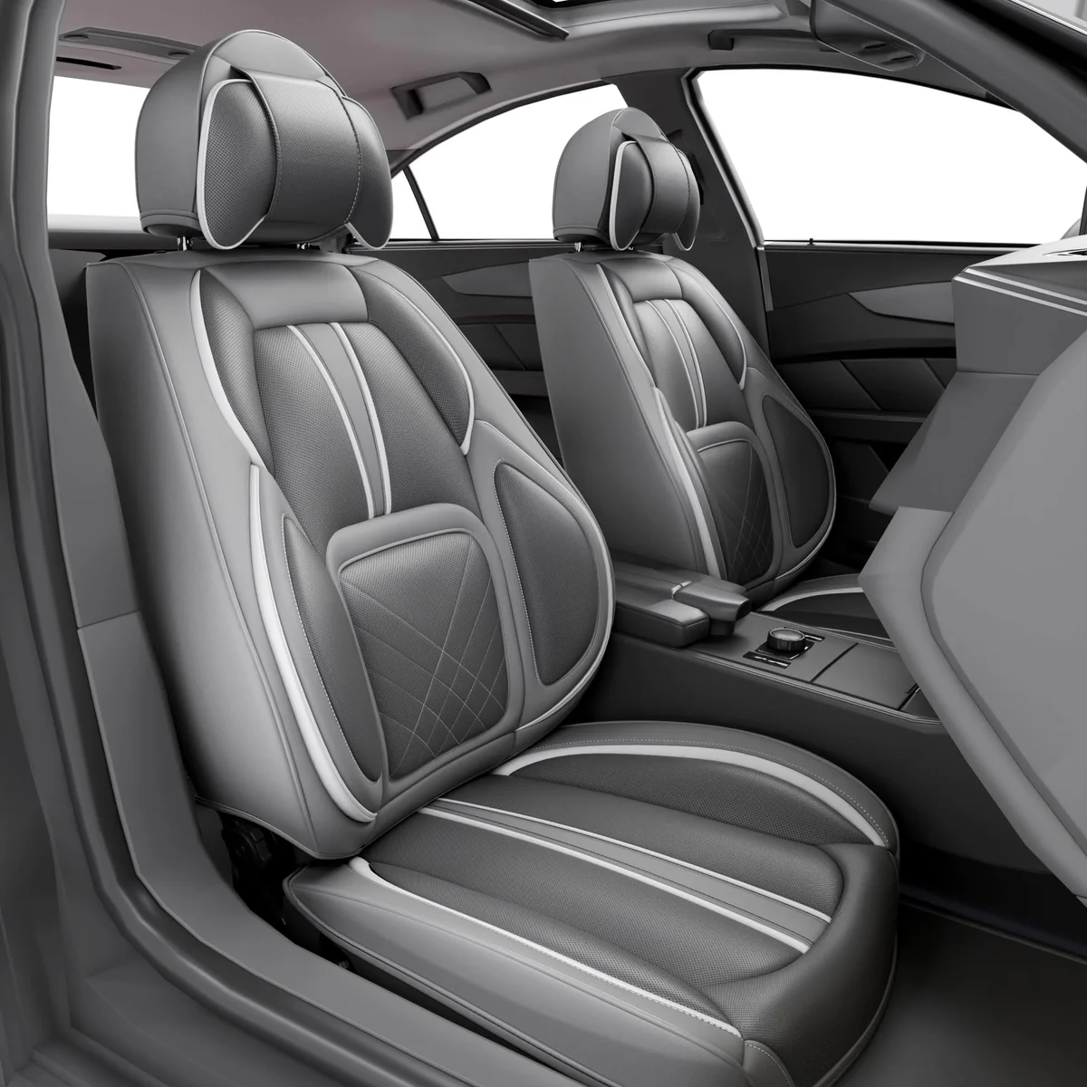 Universal Fit - Grey Seat Covers (Full Set)