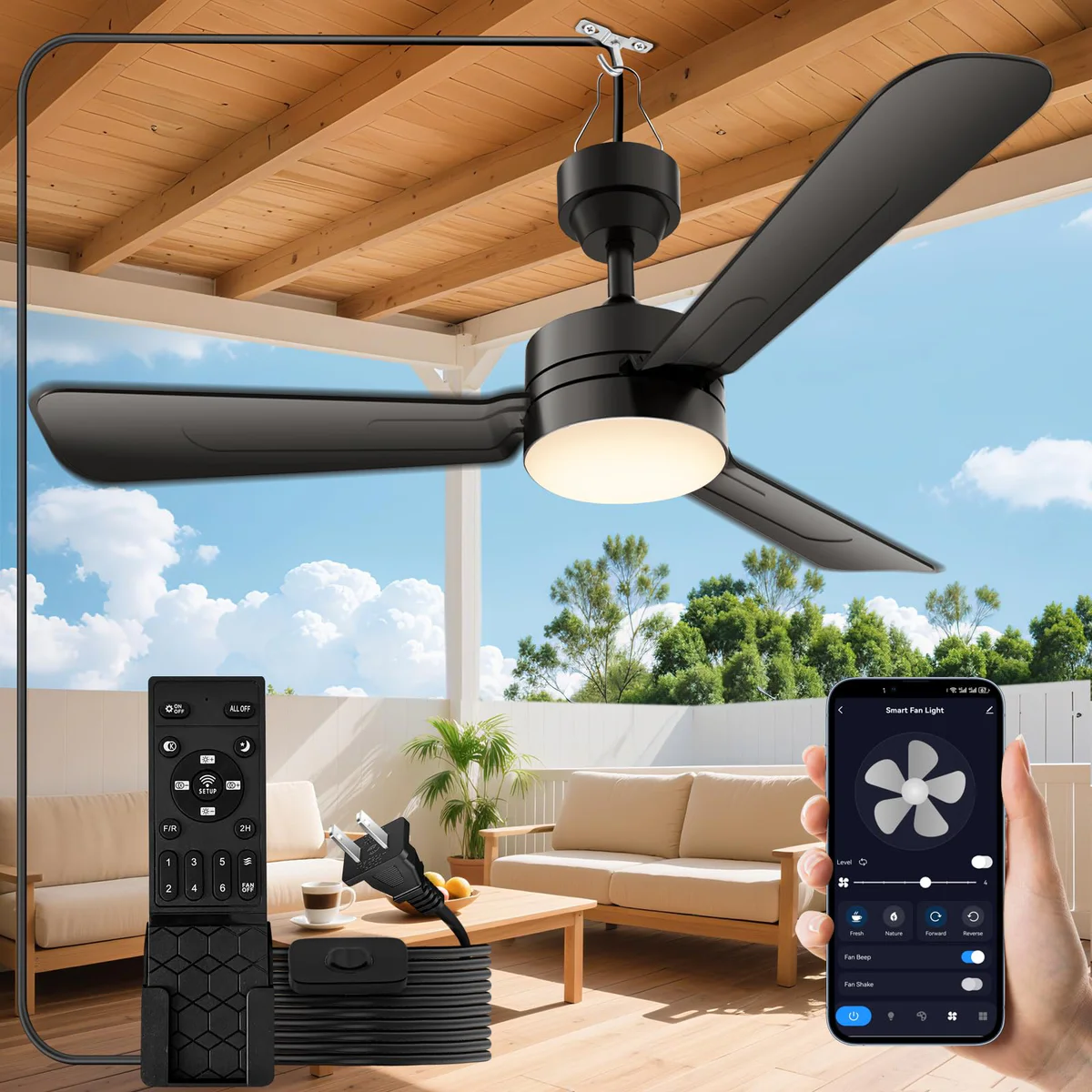 Lbvuer Smart Ceiling Fan