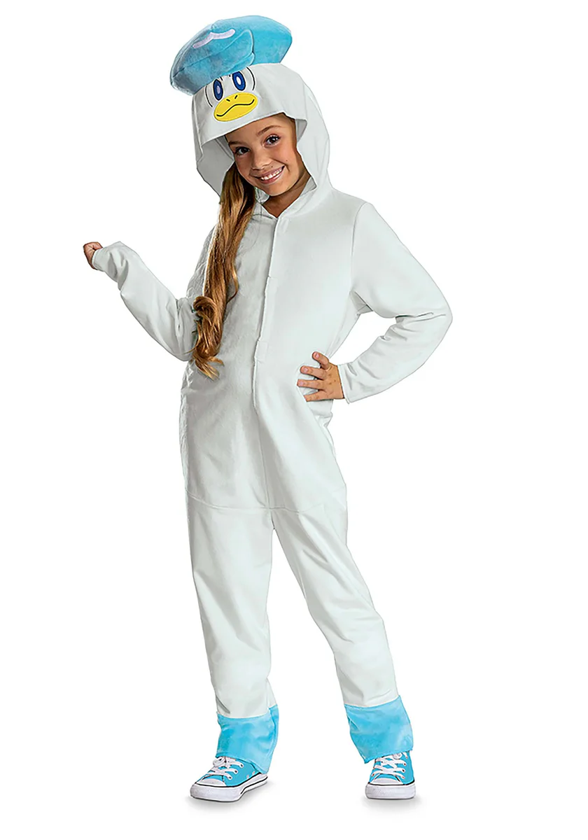 Disguise PokeMon Quaxly Hooded Jumpsuit Classic Costume