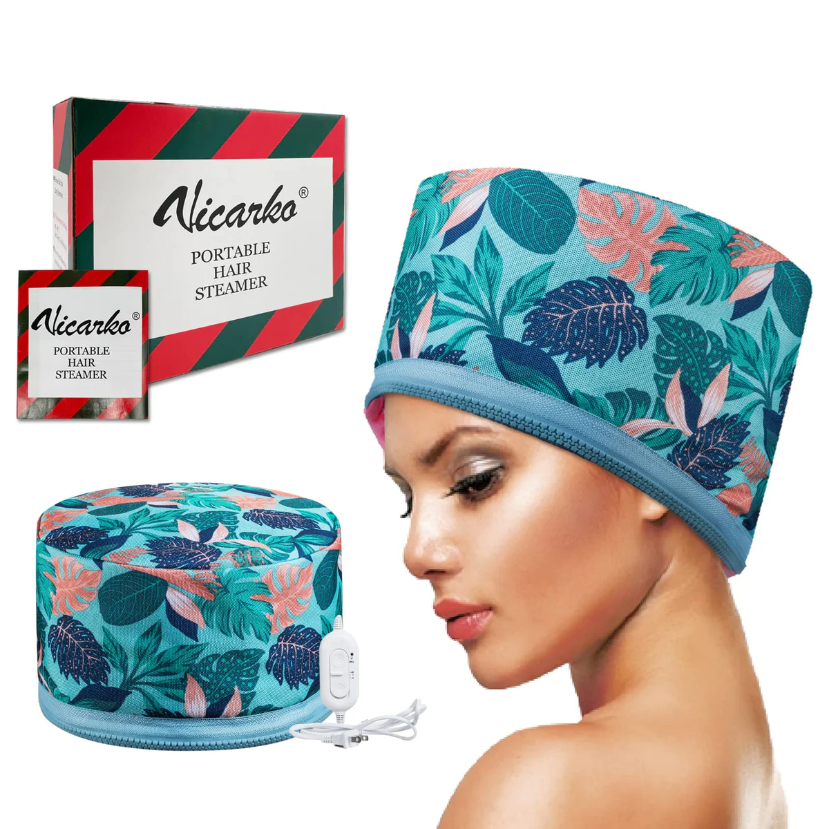 VICARKO Hair Steamer Thermal Heat Cap 