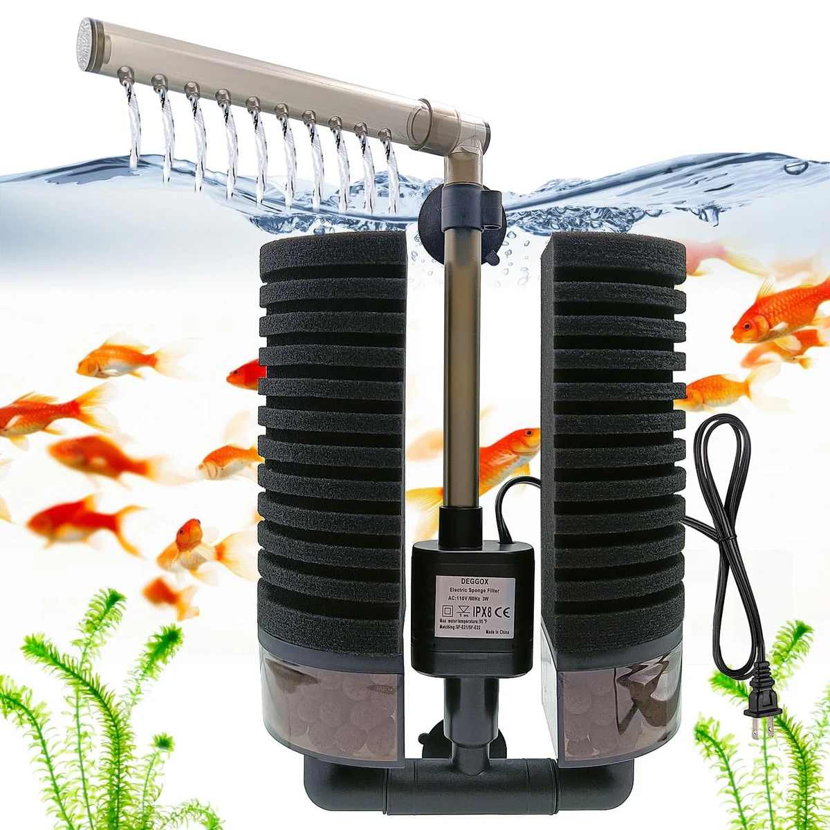 DEGGOX Aquarium Biochemical Sponge Filter