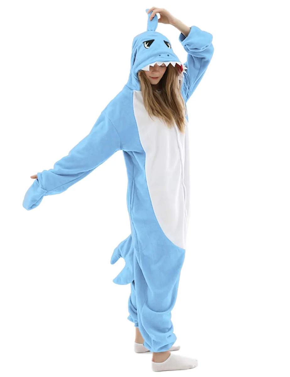 vavalad Shark Adult Onesie Pajamas Costume