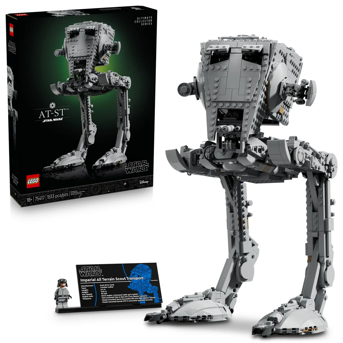 LEGO Star Wars AT-ST Raider Building Set The Mandalorian