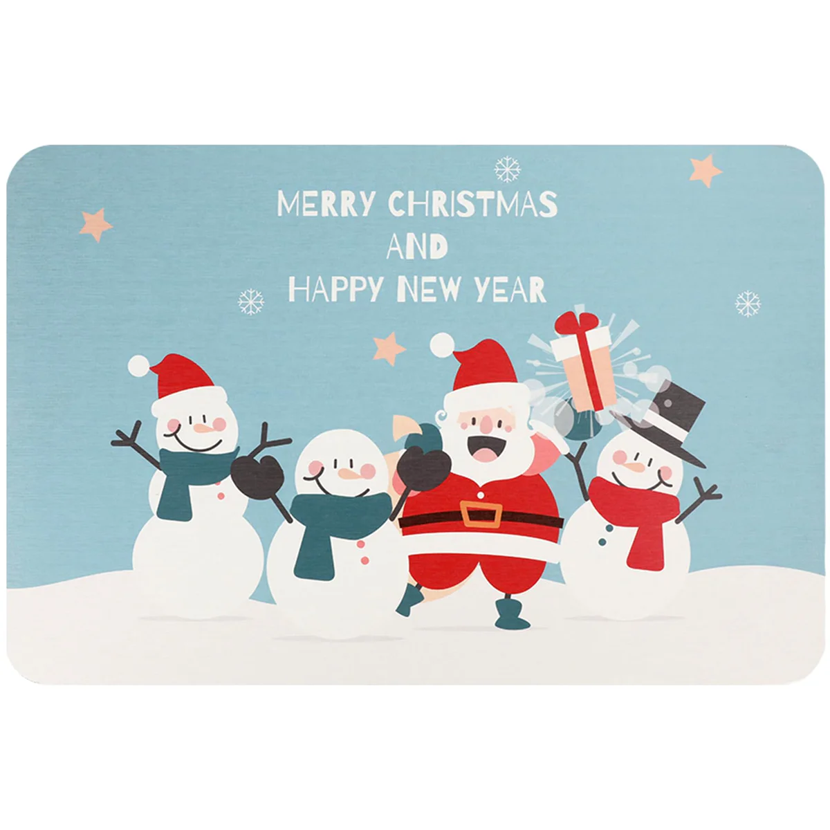 ZIKIBL Stone Mat, Christmas Theme