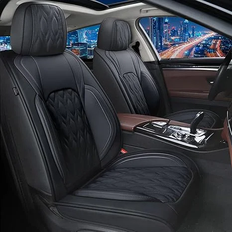 Honda Pilot (2005-2016) - Black Seat Covers (Full Set)