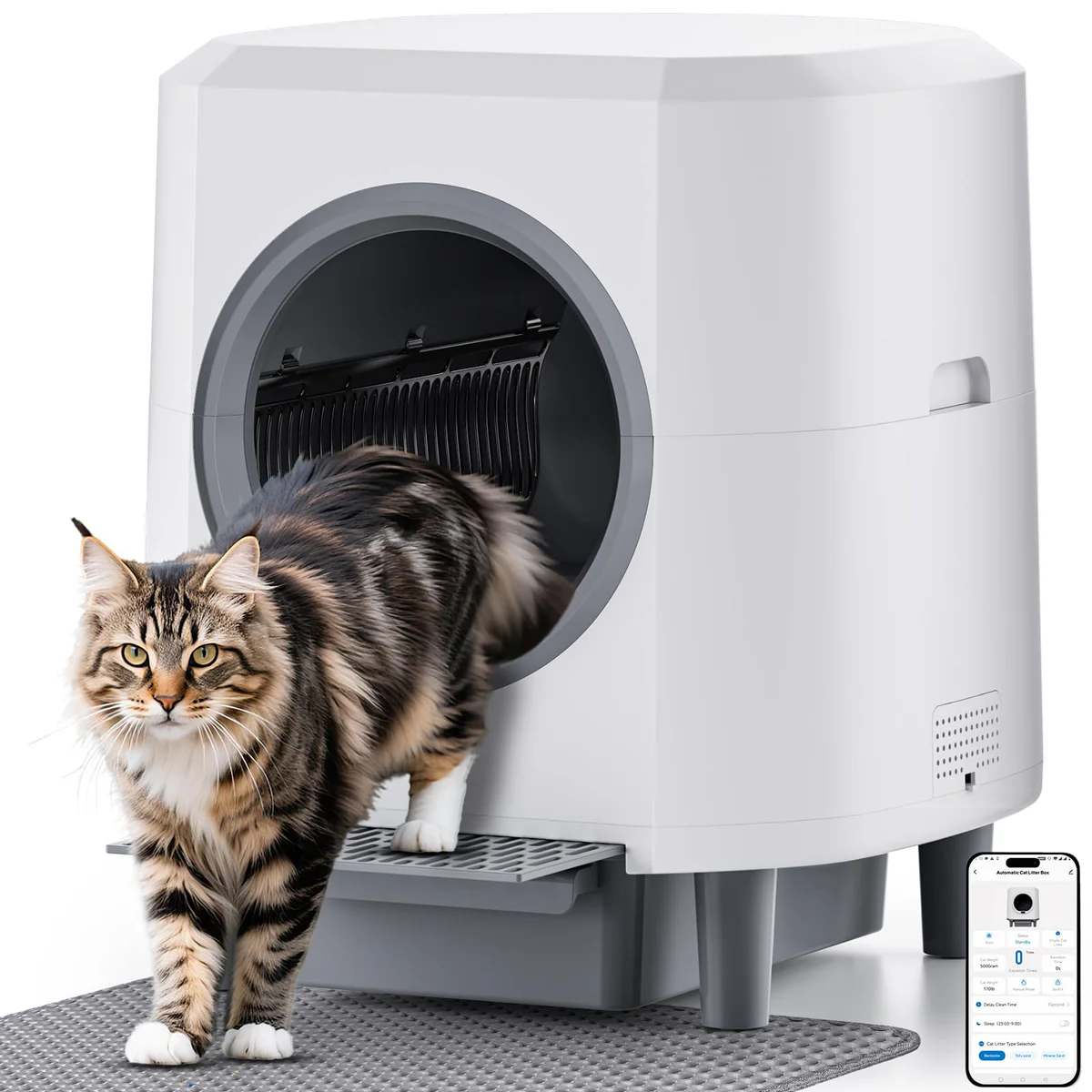Ellenpent Self-Cleaning Cat Litter Box