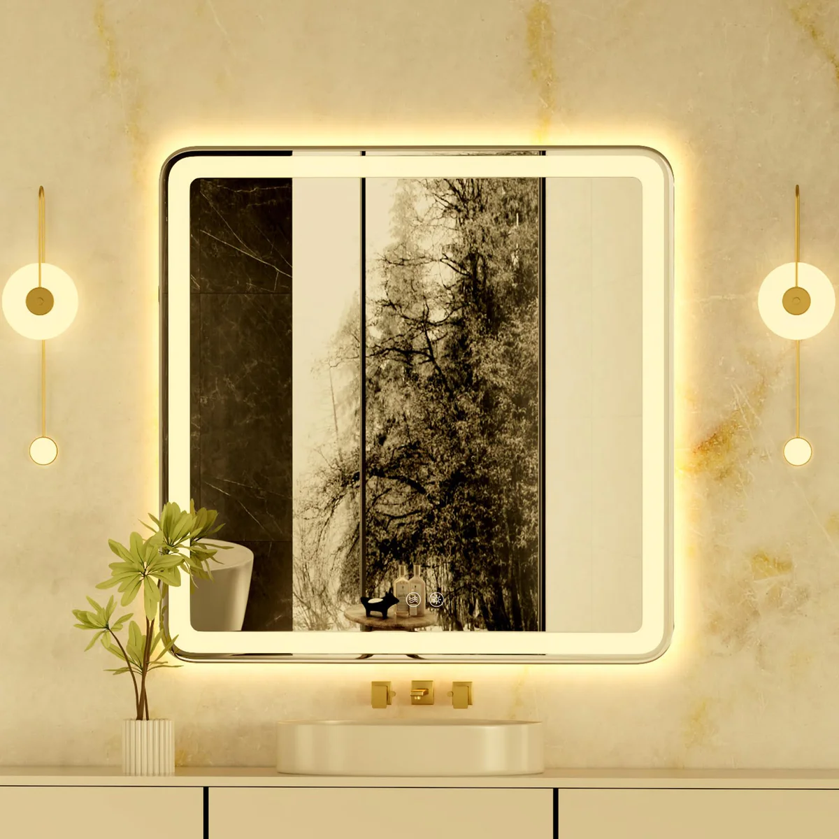 GXMIOR LED Bathroom Mirror 