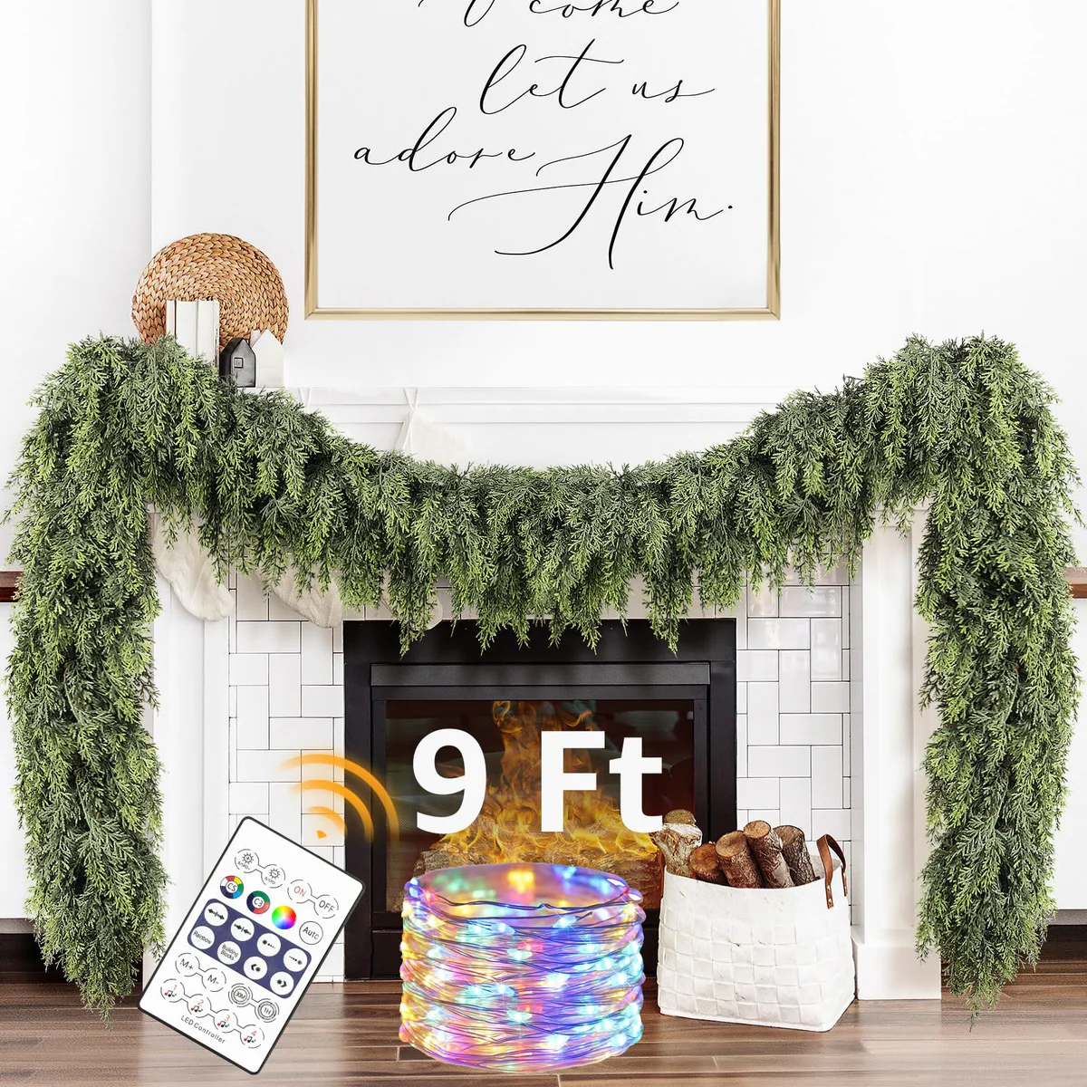 NUTIKAS Christmas Pine Holiday Garland