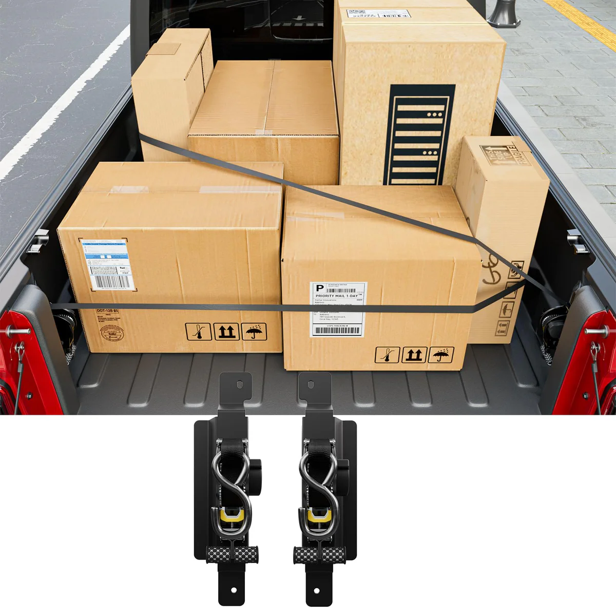 SZYANG Retractable Tie Down Straps for Jeep Gladiator