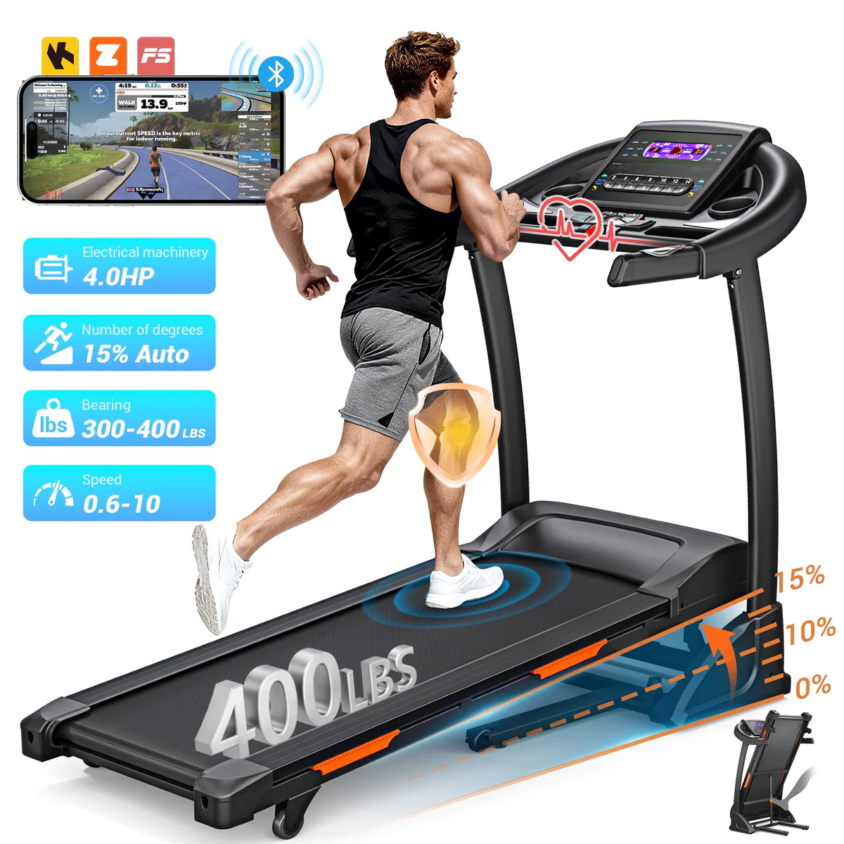 Dprodo Folding Treadmill Machine