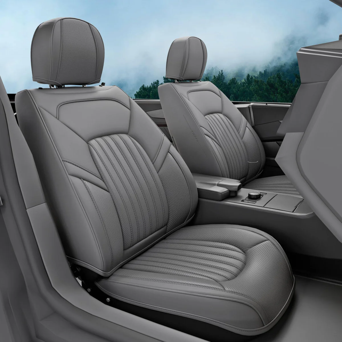 Universal Fit - Grey Seat Covers (Full Set)