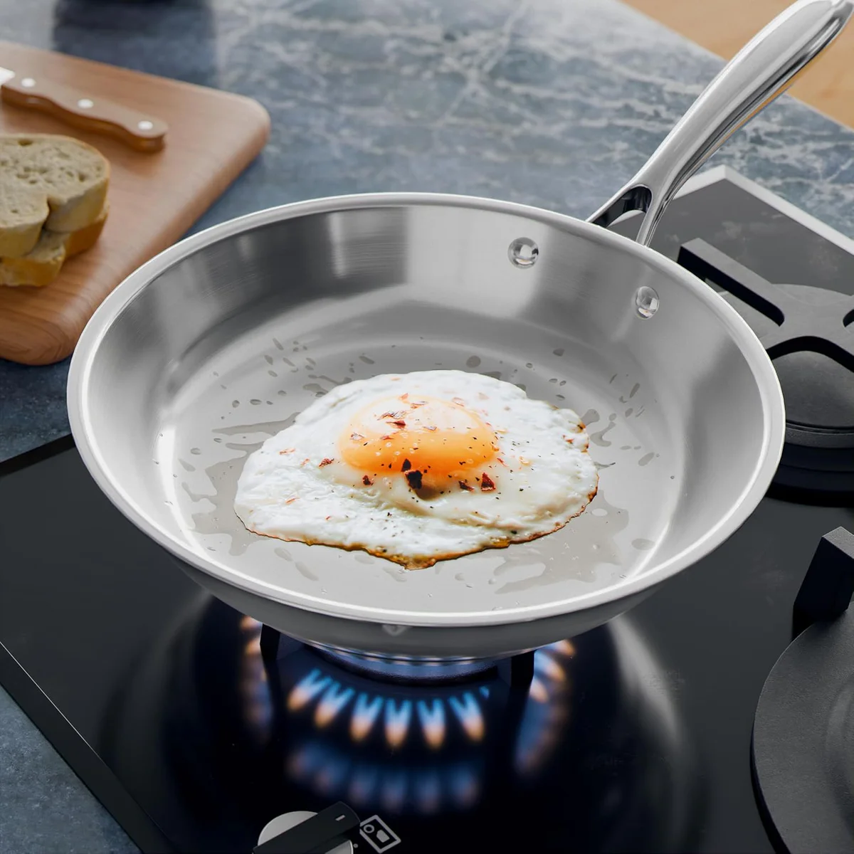 Verel Stainless Steel Frying Pan