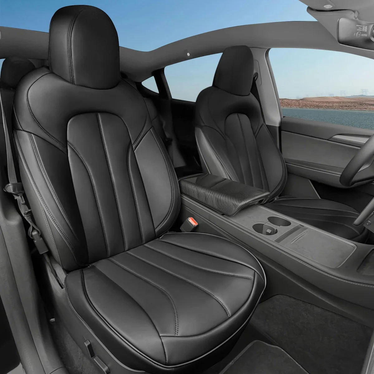Model Y (2019 - 2024) - Black Seat Covers (Front Only)