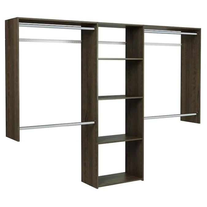 Easy Track Truffle Wood Closet Kit